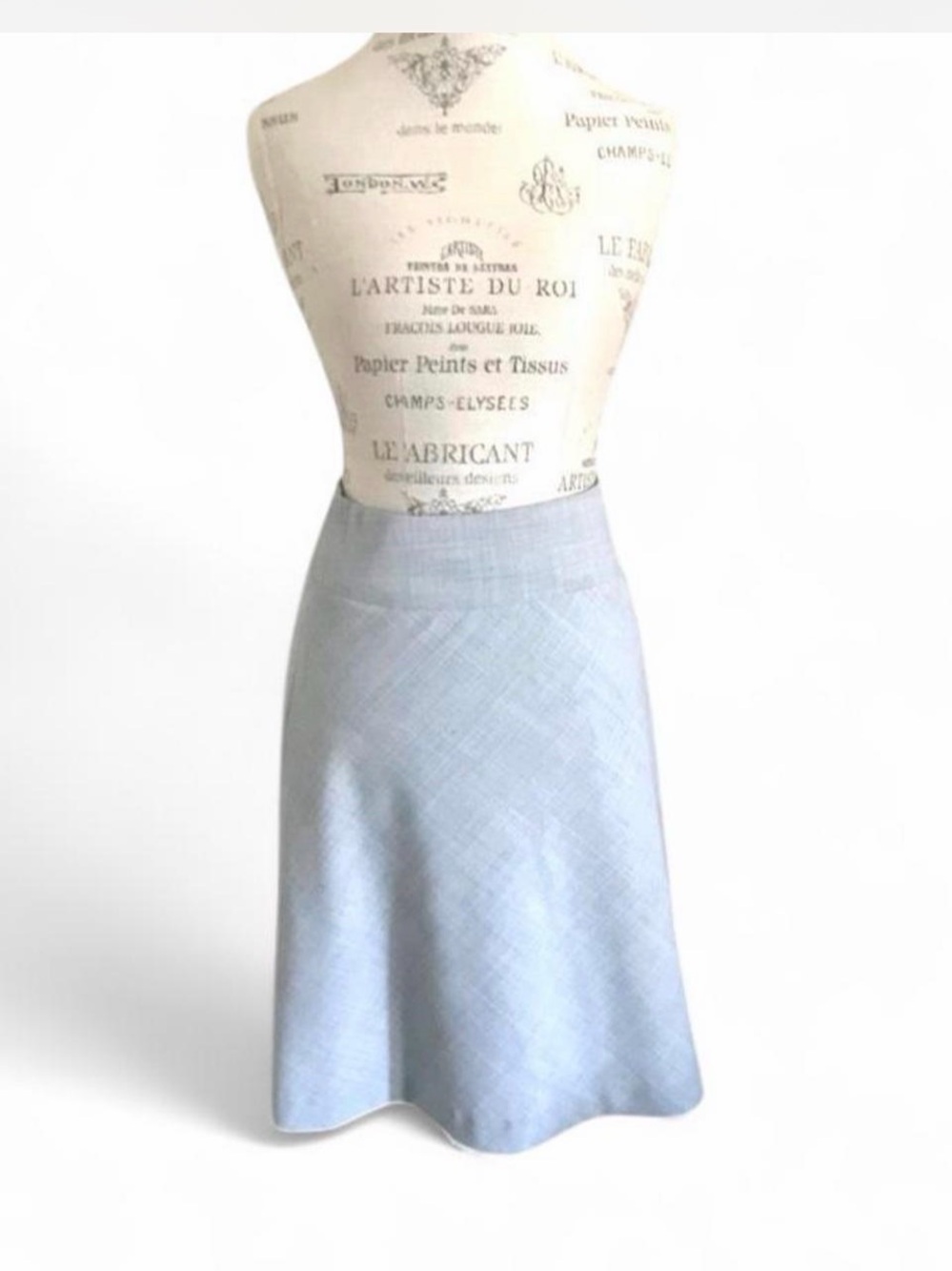 Express Design Studio Light Gray A-Line MIDI Skirt Sz 0